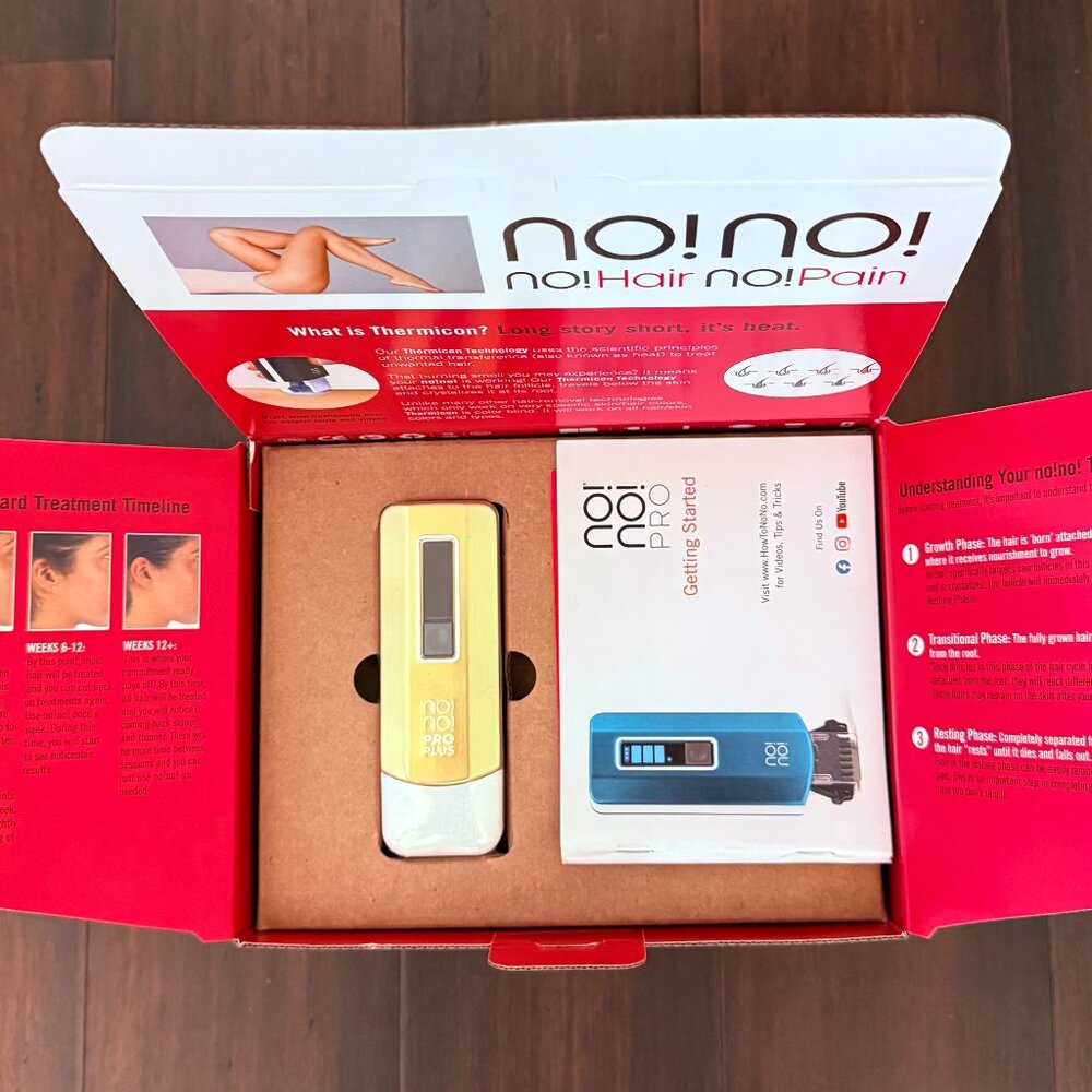 No!No! Pro Plus Gold Deluxe Hair Removal System - full 1 Year Warranty - BNIB